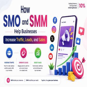 SMO and SMM strategies increasing website traffic, leads, and sales