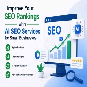 AI SEO services improve small business rankings, traffic, and online visibility.