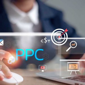 Digital marketing professional managing a Pay-Per-Click advertising campaign